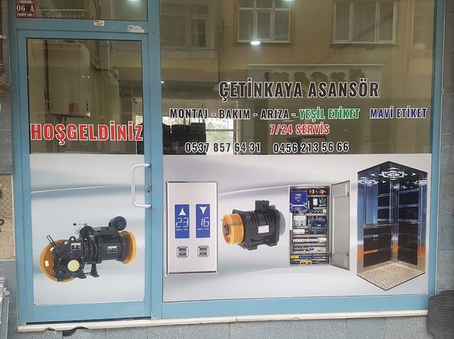 ÇETİNKAYA ASANSÖR REVİZYON BAKIM ARIZA MONTAJ 7/24 SERVİS