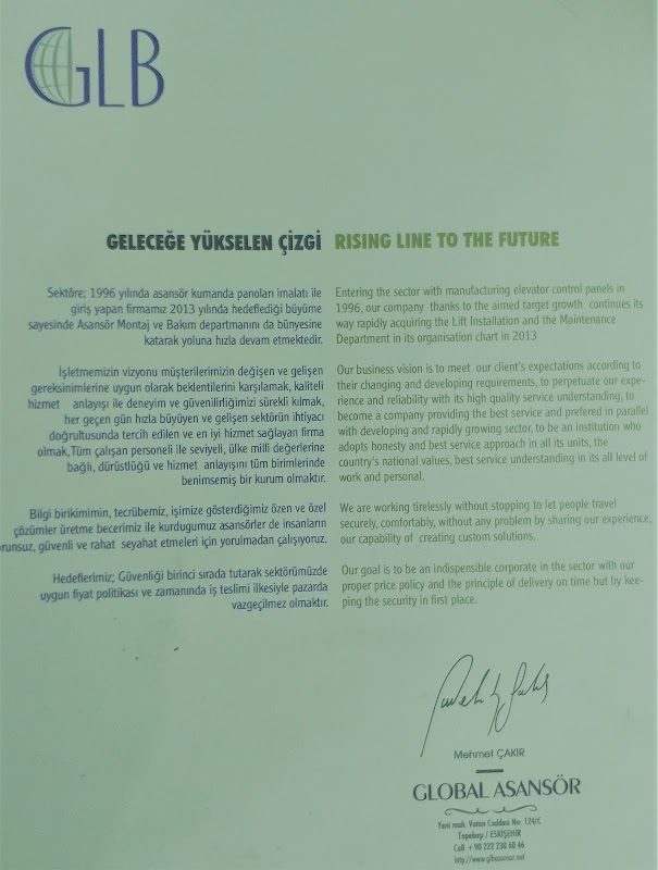 Global Asansör Elektronik & Makina San.Tic.Ltd.Sti.