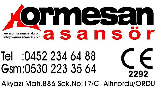ORMESAN ASANSÖR METAL MOB. ELEKT. TUR.İNŞ. GERİ DÖNÜŞÜM LTD. ŞTİ.